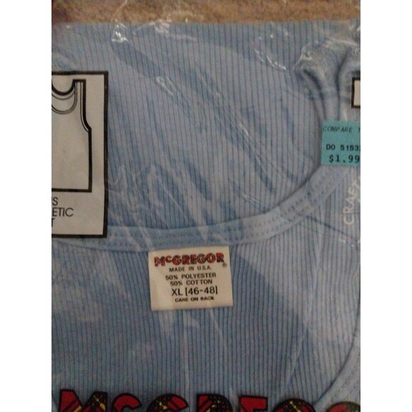 Vintage MacGregor Tank Top Men’s X-Large USA Light Blue - Picture 2 of 7